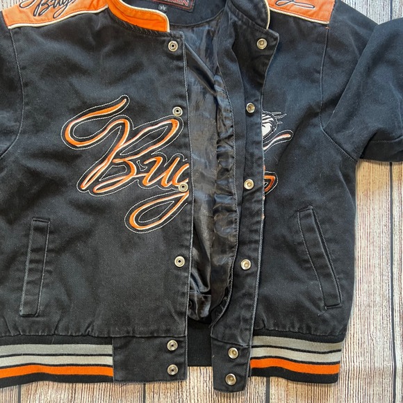 Vintage JH Design Kids L 9/10 Bugs Bunny Cartoon Denim Jacket Looney‎ Tunes 90s - Picture 11 of 11